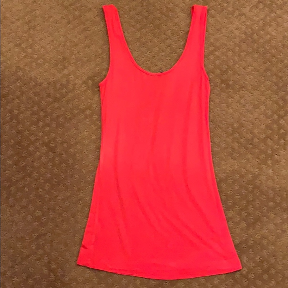Coral tank top